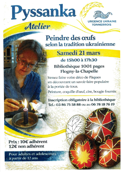 Atelier de peinture le 21 mars : peindre des oeufs
