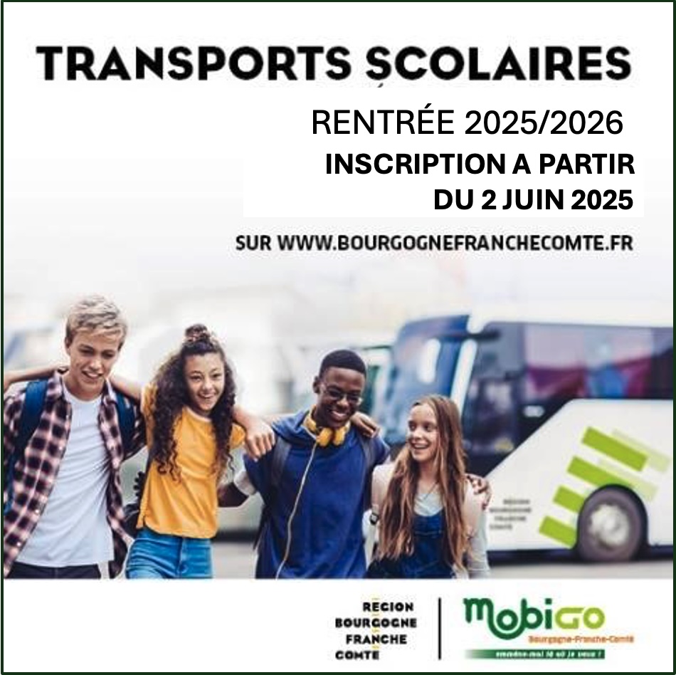 Inscription transports scolaire