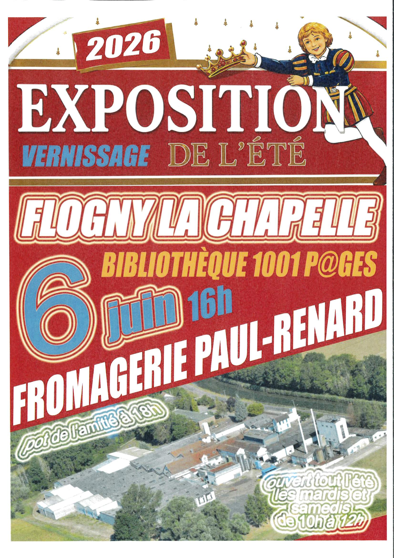 Exposition de l'été à la bibliothèque : Fromagerie PAUL-RENARD