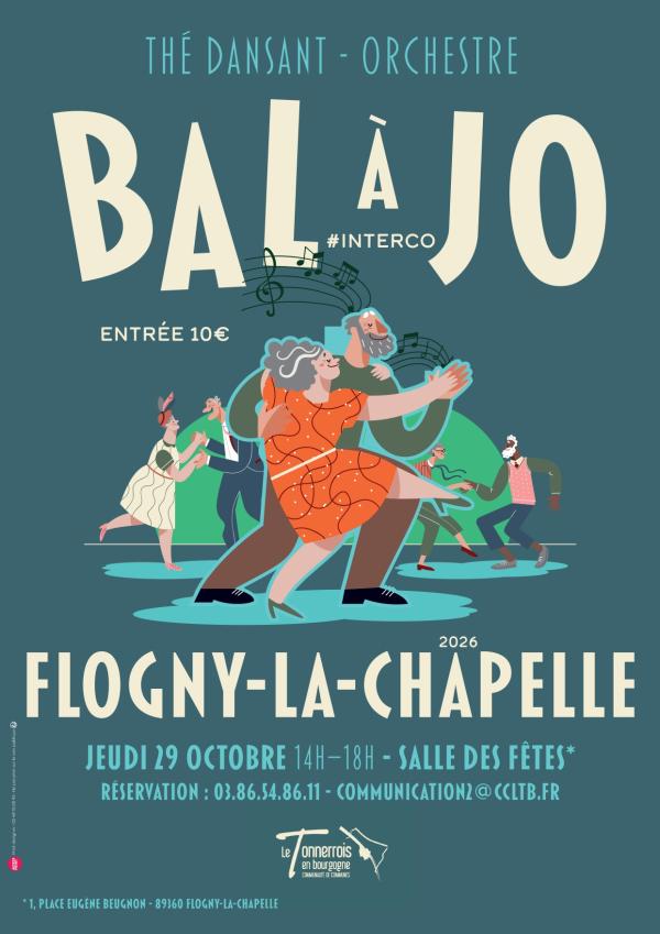 Bal à Jo jeudi 29 octobre de 14h à 18h à Flogny la Chapelle