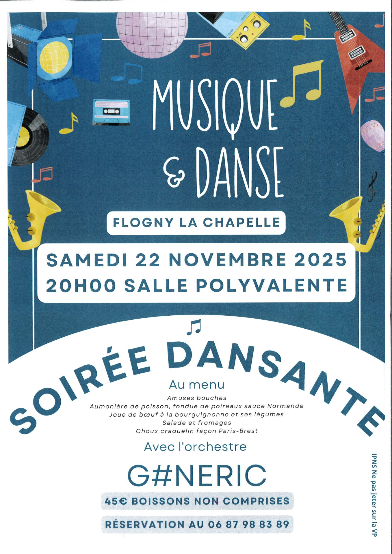 L'association "Musique et Danse" organise une soirée dansante le 22 novembre