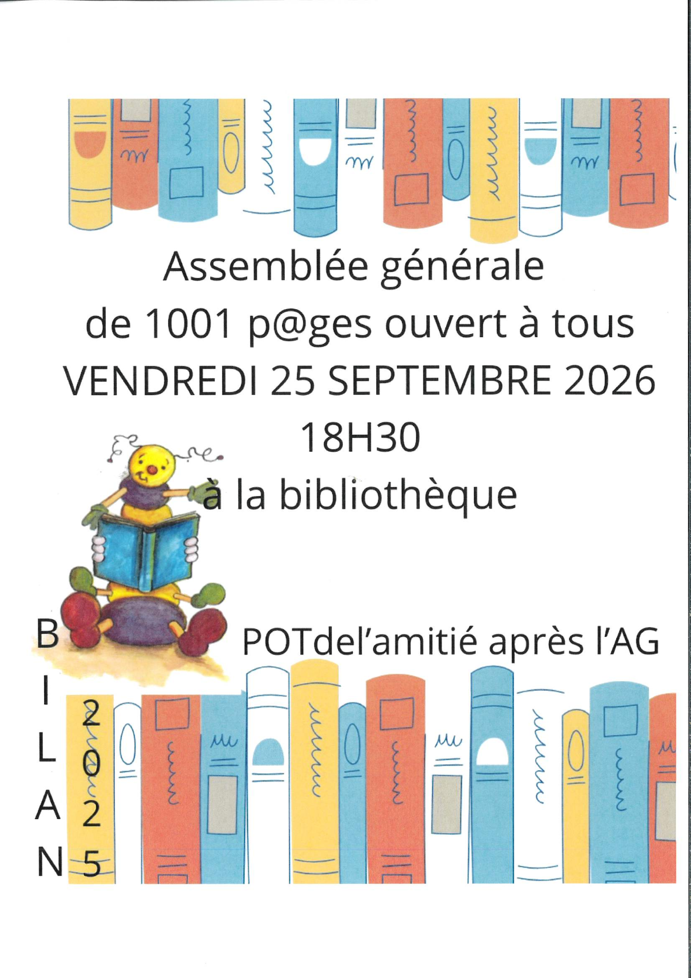 1001 p@ges : assemblée générale le 25 septembre